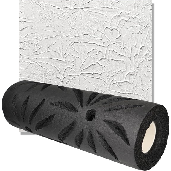 Poinsettia Style Pattern Drywall Texture Roller, 9-inch, Paint Roller for Walls and Ceilings