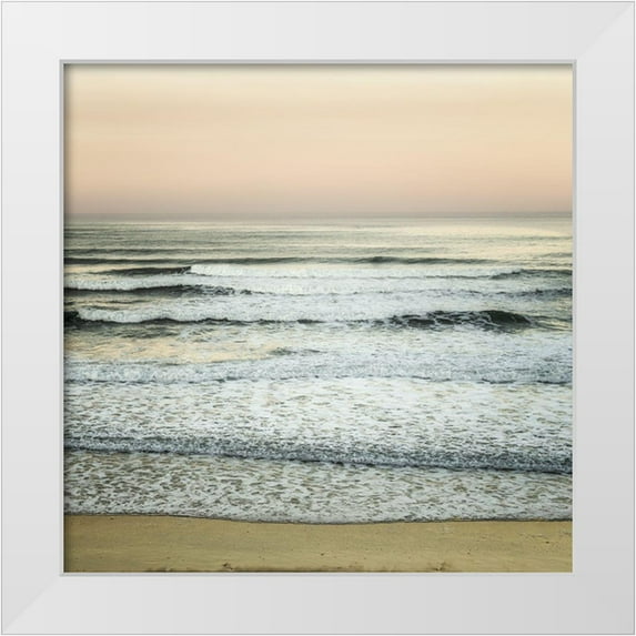 Poinski, Dianne 15x15 White Modern Wood Framed Museum Art Print Titled - Serenity by the Sea I