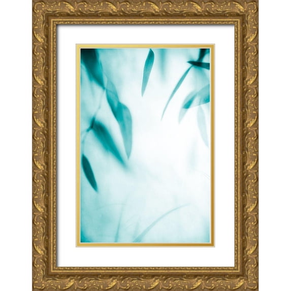 Poinski, Dianne 17x24 Gold Ornate Wood Framed with Double Matting Museum Art Print Titled - Emerald Variation 2