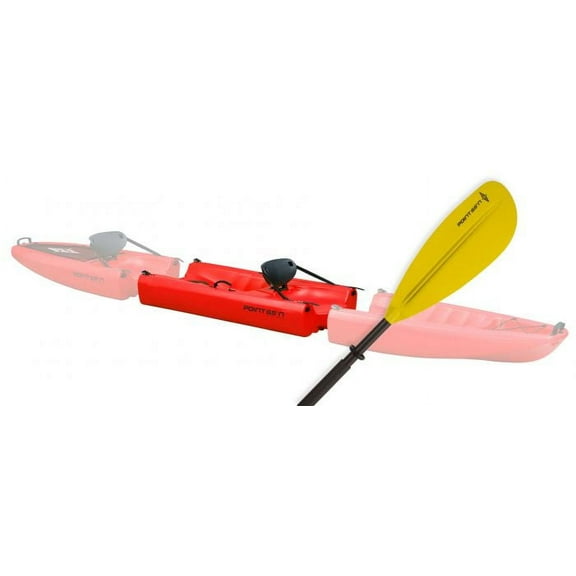Point 65 Sweden 318029 Falcon Mid Piece Kayak with Paddle, Red
