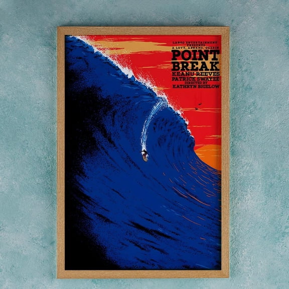 Point Break Movie Poster, Film Poster Wall Art, Unframed Paper Poster 8x10in