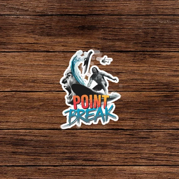Point Break Movie Sticker Art - Iconic Surfer Action Film Sticker Decal ...