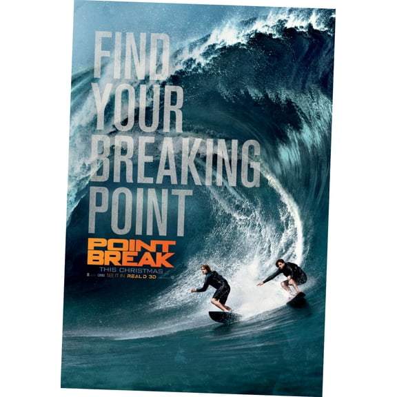 Point Break Movie poster Metal Sign 8inx 12in Metal Art Print 8x12 Square Adults Poster Time