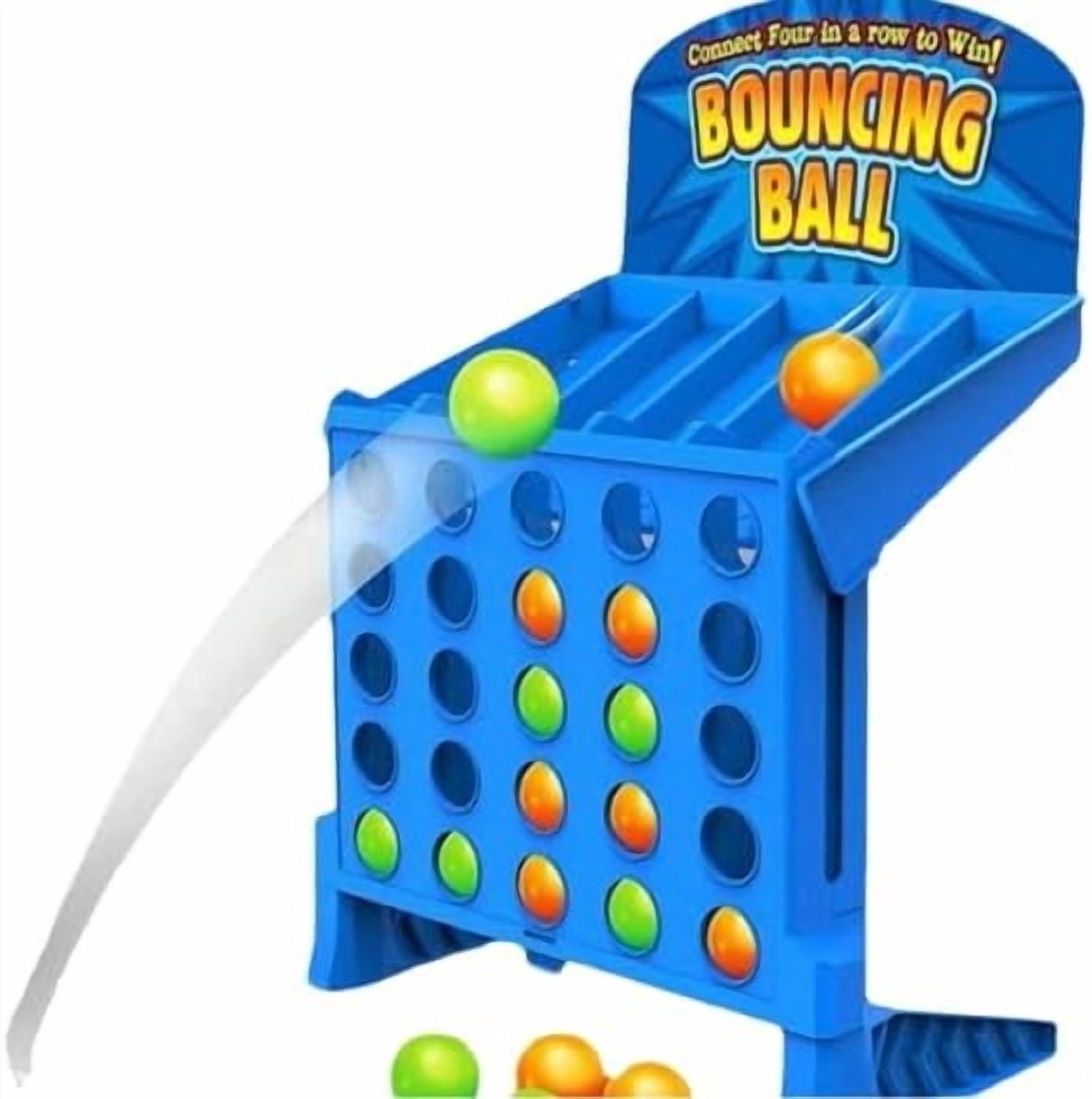 Point Games Bounce 4 in A Row Game, Portable Game with Bouncing Balls,2 ...