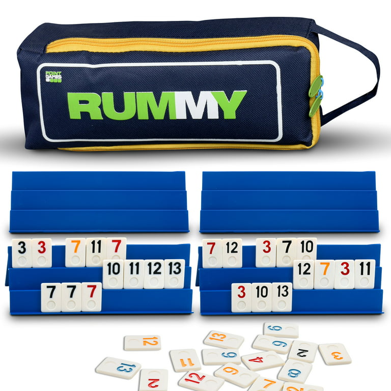 Rummy Cube Game w Case 106 Tiles Rummy Game NEW