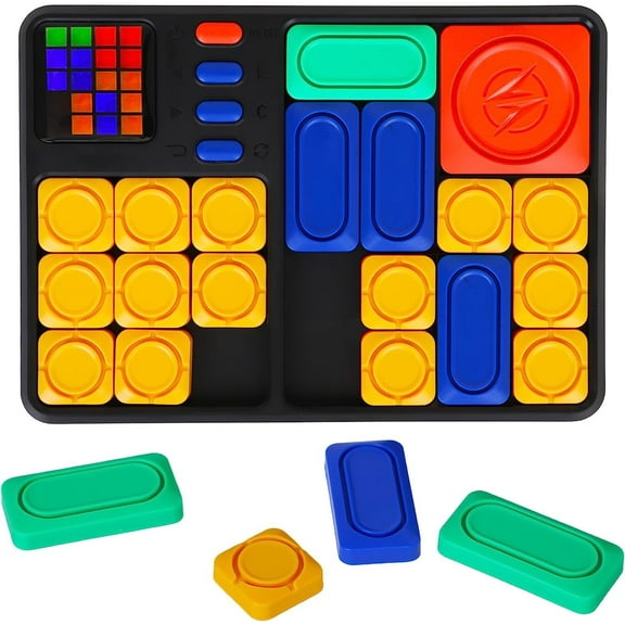 Point Games Super Slide Puzzle Game, Handheld Electronic Games for Kids, STEM Learning - Brain Teaser - IQ Puzzles Toy, Travel Toys & Great Gift, 530 Challenges for Boy & Girl, Ages 8+