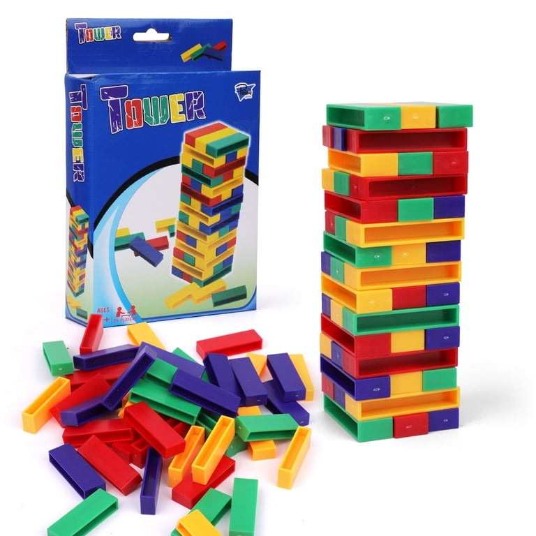 Point Games Tower - Stacking Blocks Game - Toppling Balance Tower Games -  Developmental & Interactive Puzzle, Test Stabilizing Skills- Ages 6+