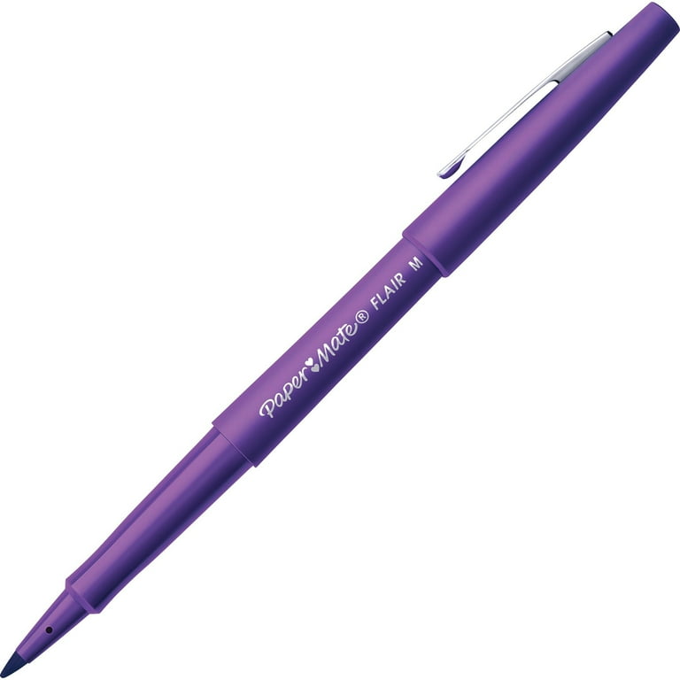 Point Guard Flair Felt Tip Porous Point Pen, Stick, Medium 0.7 mm, Purple Ink, Purple Barrel, Dozen Point Guard Flair Felt Tip Porous Point Pen, Stick, Medium 0.7 mm, Purple Ink, Purple Barrel, Dozen