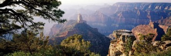 Point Imperial at sunrise Grand Canyon Arizona USA Canvas Art - Panoramic Images (36 x 12)