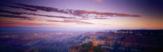 Point Imperial at sunset Grand Canyon Arizona USA Canvas Art - Panoramic Images (36 x 12)