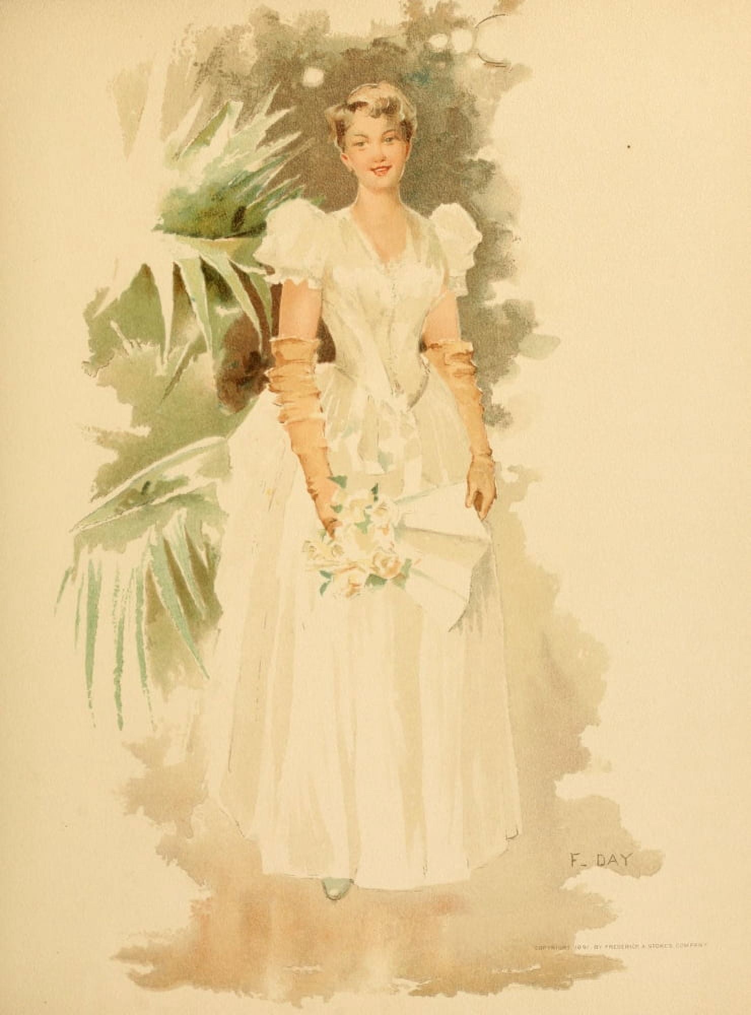 Point Lace & Diamonds 1891 Debutante Canvas Art - Francis Day (24 x 36)