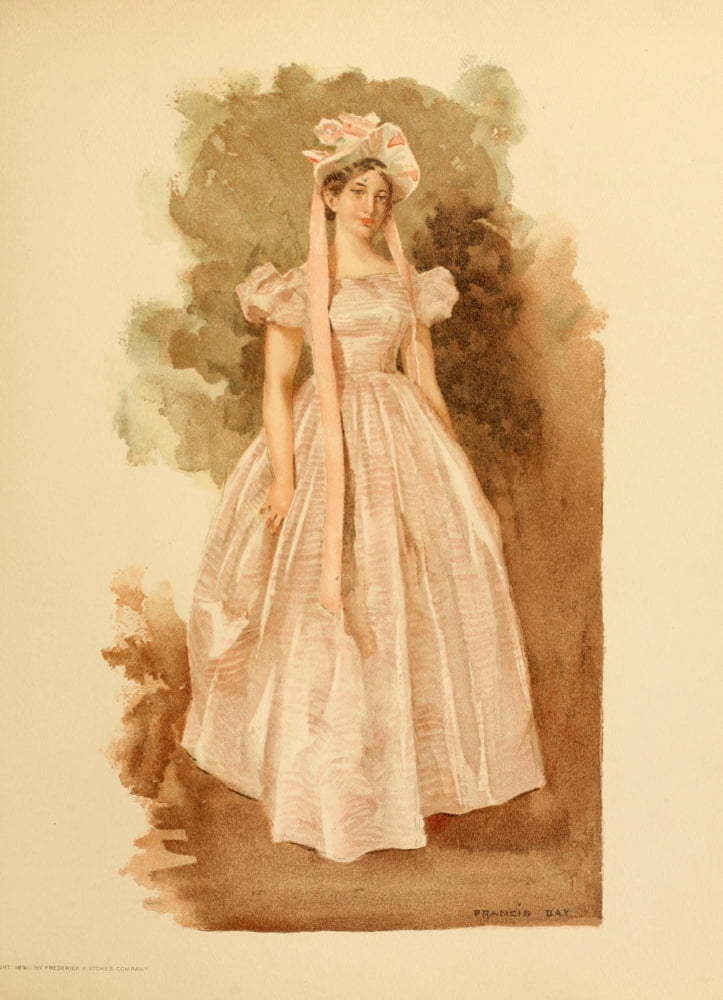 Point Lace & Diamonds 1891 Old portrait of lady Canvas Art - Francis Day (18 x 24)