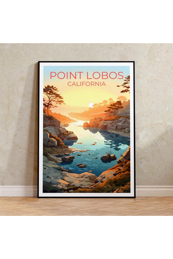 Point Lobos California Coastal Nature Wall Art Decor Unframed Paper Print