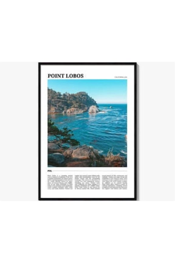 Point Lobos California Coastal Wall Art Poster, Poster Home Decor, Poster Only