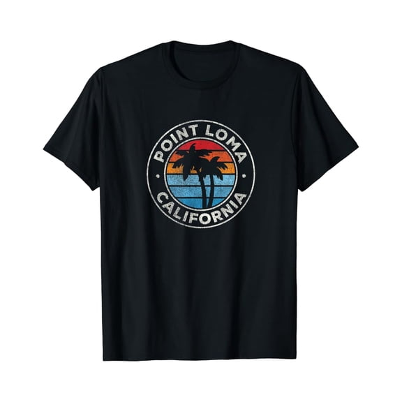 Point Loma California CA Vintage Graphic Retro 70s T-Shirt