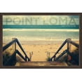 thumbnail image 1 of Point Loma, California - Sandy Stairs & Beach - Lantern Press Photography (36x24 Giclee Art Print, Gallery Framed, Espresso Wood), 1 of 1