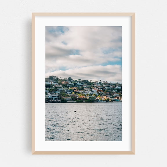 Point Loma Hills - San Diego California Photography Oak Framed Wall Art Print 16 x 24 inches