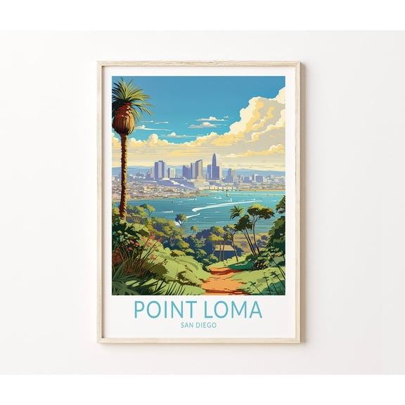 Point Loma San Diego California Coast Wall Art Home Decor