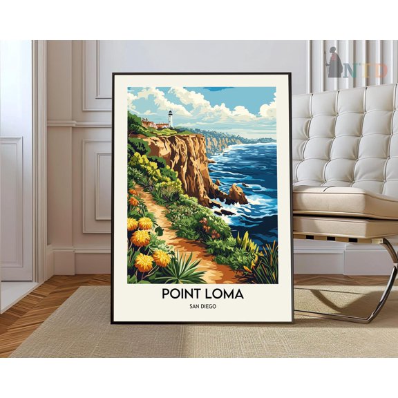 Point Loma San Diego Poster, Unframed Paper Poster 16x20in