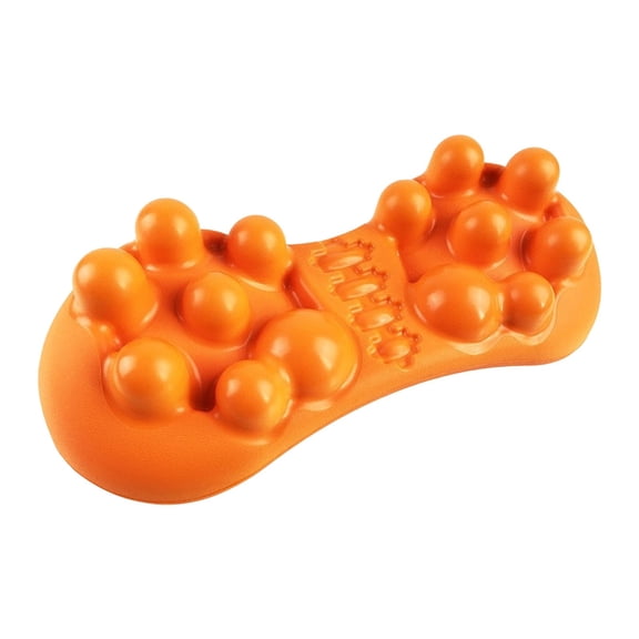 Point Massager, Cervical Acupressure Device, Back Support with Nodes, Occipital Release Tool for Neck And Upper Back, Home Use, An Orange Massage Backrest Cushion