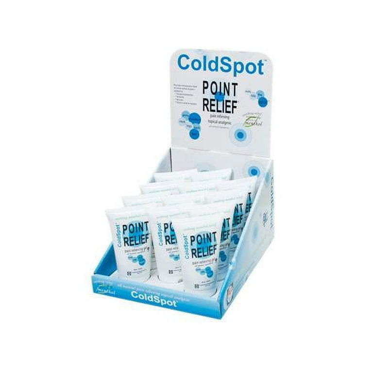 Point Relief ColdSpot Lotion - Retail Display with 12 x 3 oz Roll-on Applicator Point Relief ColdSpot Lotion - Retail Display with 12 x 3 oz Roll-on Applicator
