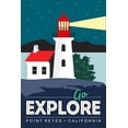thumbnail image 1 of Point Reyes, California, Go Explore (9x12 Wall Art Print, Home Decor), 1 of 3