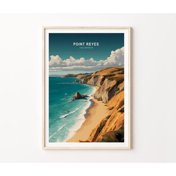Point Reyes California Pacific Coast Wall Art Home Decor Unframed Paper Print
