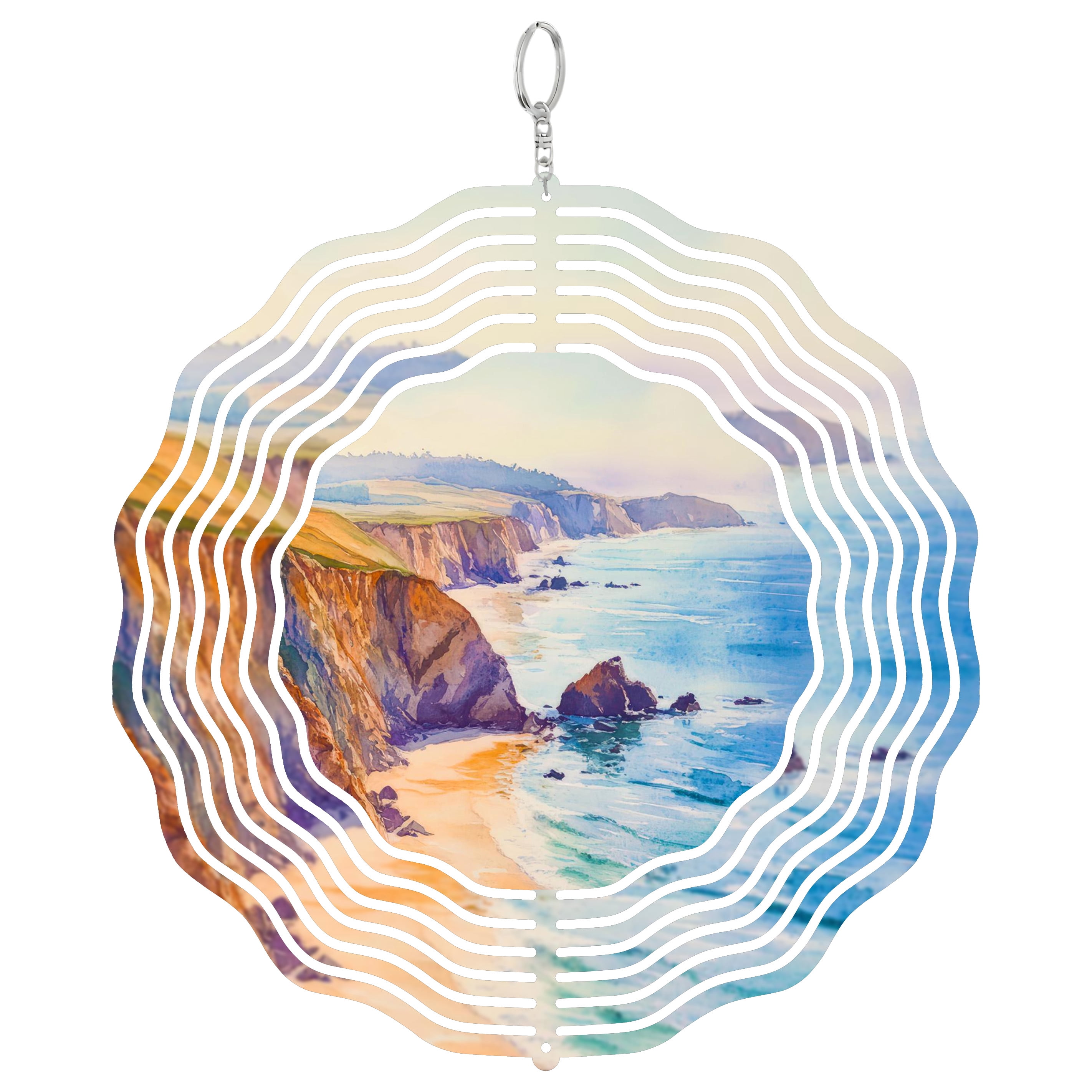 Point Reyes Wind Point Reyes National Seashore 3D Wind Spinner Metal Kinetic Hanging ...