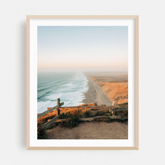 Point Reyes Station California Coastal Beach Home Decor Ocean Landscape Fine Art Sunset Nature, Unframed Poster