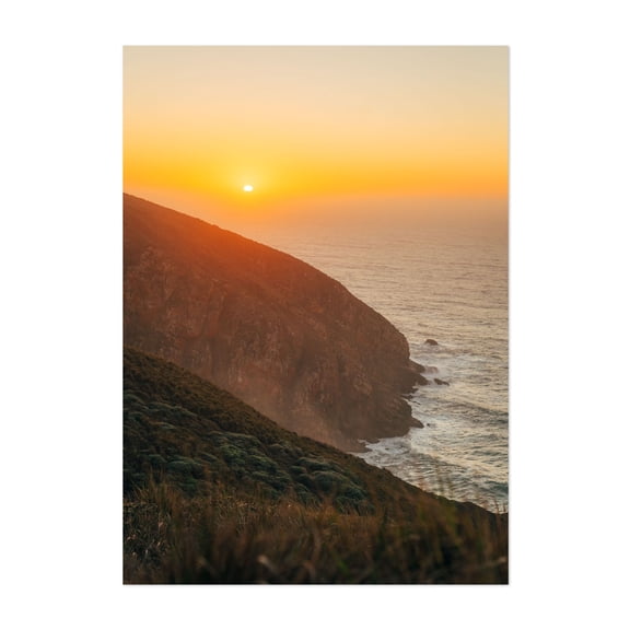Point Reyes Sunset - Point Reyes Station California Photography Sunset Coast Ocean Landscape Nature Scenic Beach Unframed Wall Art Print 4 x 6 inches