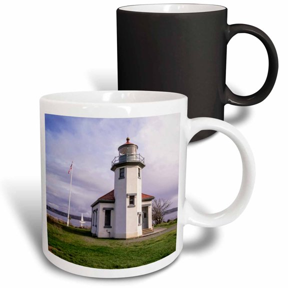 3drose, Point Robinson Lighthouse, Maury Island, Near Seattle, Wa, Usa, 11oz Magic Transforming Mug