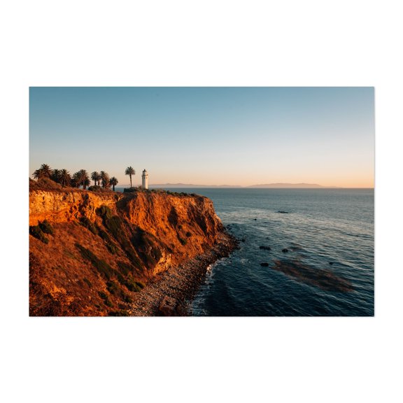 Point Vicente Light 02 - Rancho Palos Verdes California Photography Unframed Wall Art Print 5 x 7 inches