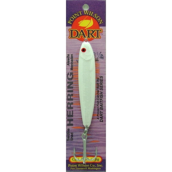 Point Wilson Dart Herring Jig 3 oz - Pearl White