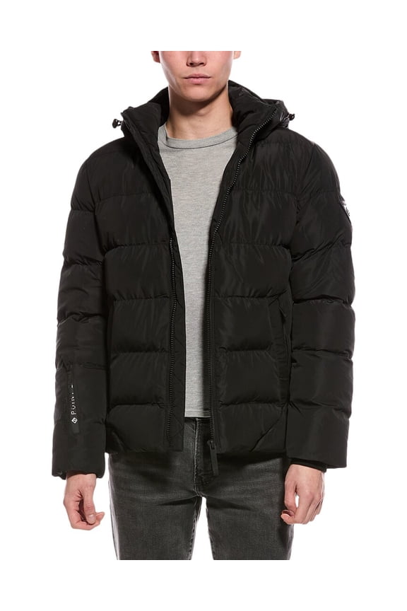Point Zero mens Touchless Puffer Coat, m, Black