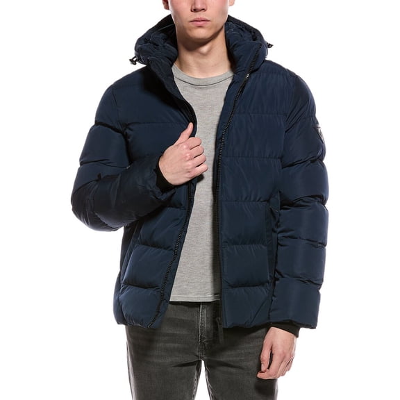 Point Zero mens  Touchless Puffer Coat, m, Blue