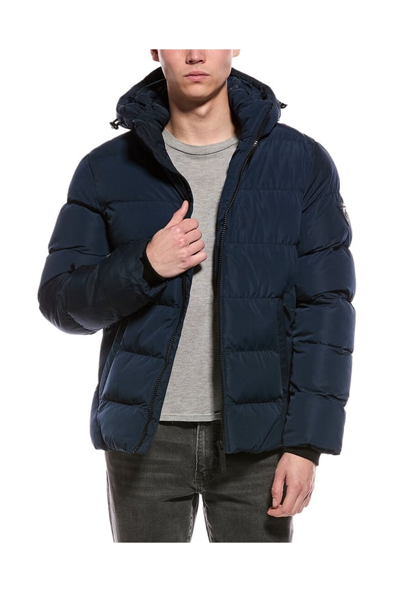 Point Zero mens  Touchless Puffer Coat, m, Blue