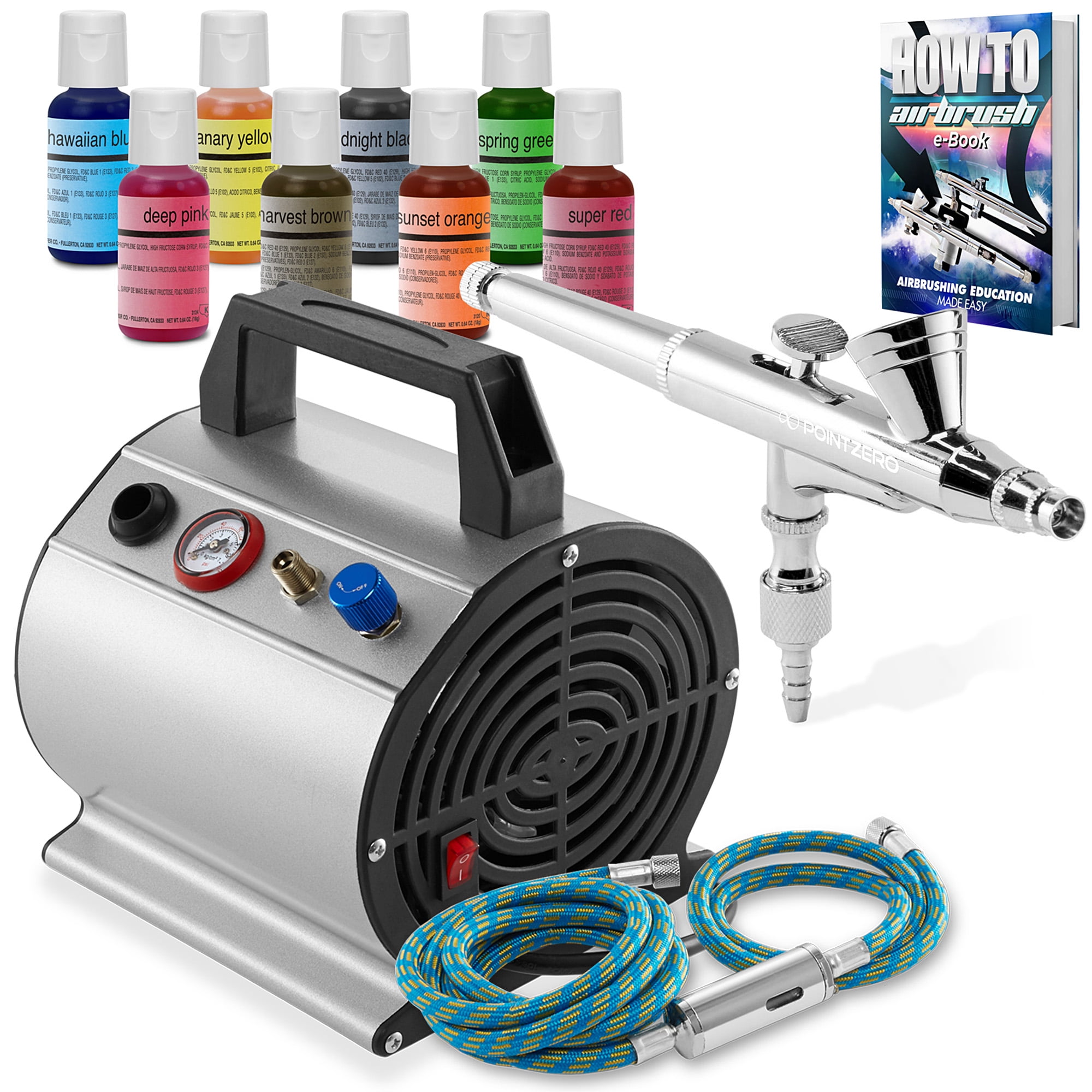 PointZero Airbrush Cake Decorating Kit Airbrushing Set Includes Air