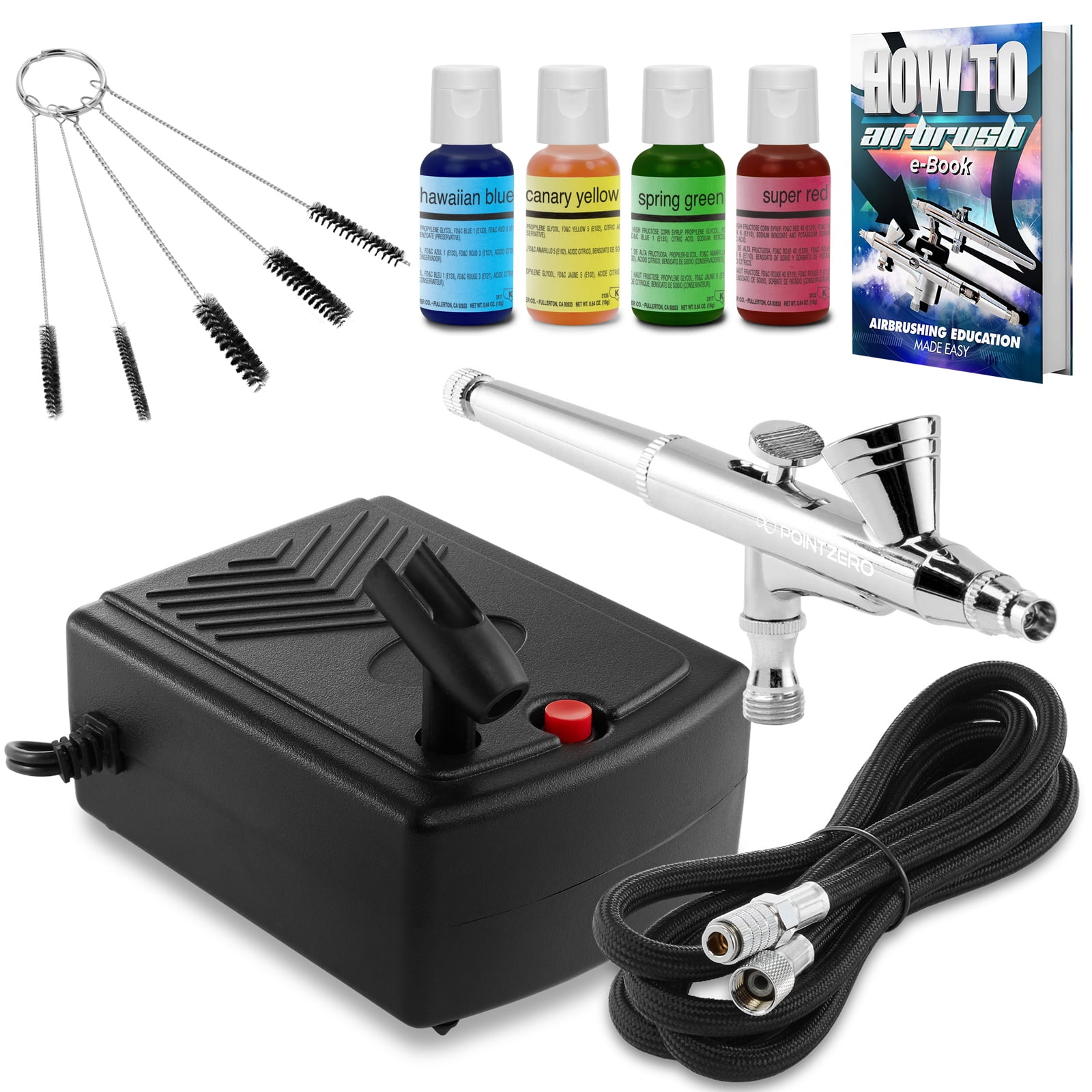 Cake Airbrush Decorating Kit - 3 Airbrushes, Compressor & Paint, 9 x 9 -  King Soopers