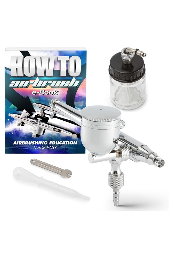 Dual-Action 7cc/22cc Side-Feed Airbrush Set - .3mm Nozzle