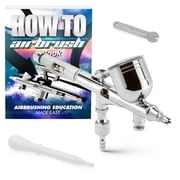 PointZero Dual-Action 9cc Gravity-Feed Airbrush Set w/ MAC Valve - .2mm Nozzle