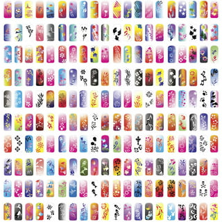 OPHIR 12 Colors Nail Art Inks Airbrush Paint, Acrylic Paint Nail  Polish/Pigments for Hobby, Craft, Shoe Painting Nail Stencils Painting  10ML/Bottle