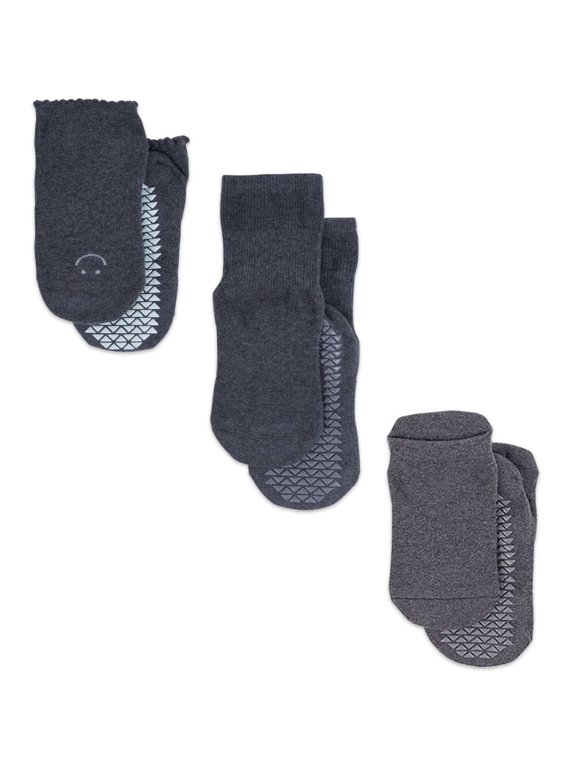 Pointe Studio Women's Grip Sock Pack - The Classic Grip Pack in Black, Medium / Large for Pilates, Barre, and Yoga