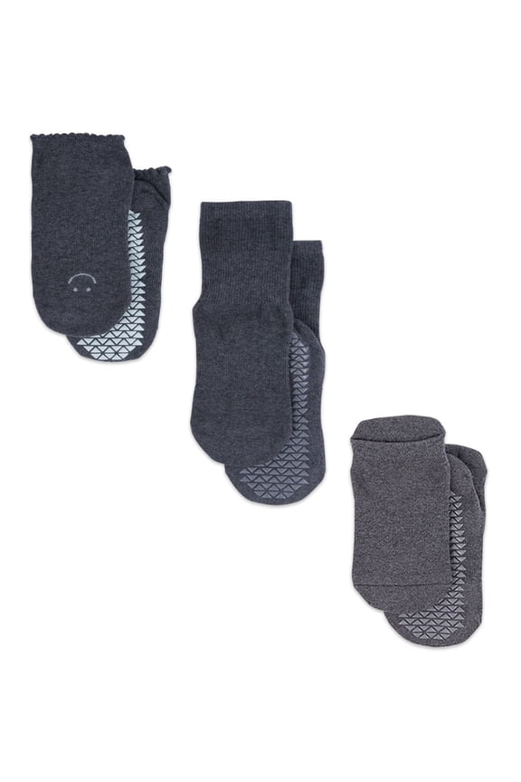 Pointe Studio Women's Grip Sock Pack - The Classic Grip Pack in Black, Medium / Large for Pilates, Barre, and Yoga
