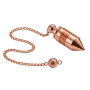 Pointed Cone Bullet Design Openable Copper Metal Pendulum. Healing Reiki Pendulum For Dowsing, Divination & Spiritual Meditation