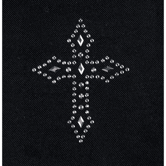 Pointed Cross Rhinestone Iron