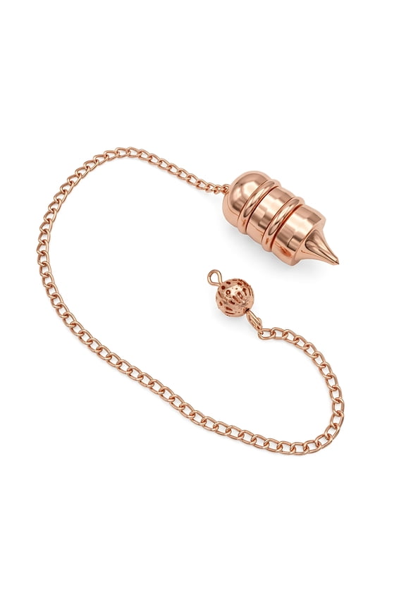 Pointed Designer Copper Metal Egyptian Family Member Dionysus Meditation Openable Pendulum For Reiki, Divination & Chakra Balancing
