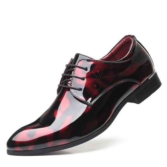 Pointed Men's Dress Shoes Creative Trendy Large Size Business Men's Shoes