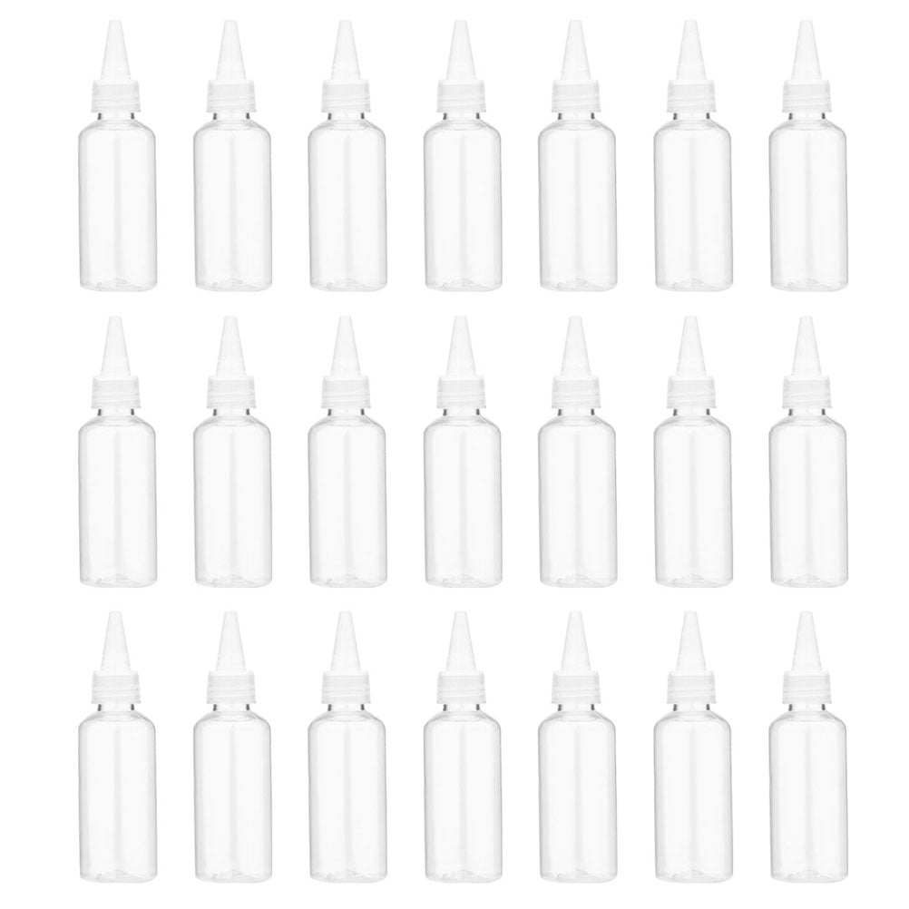 Pointed Mouth Bottle Makeup Applicators 25 Pcs Lotion Squeeze Bottles