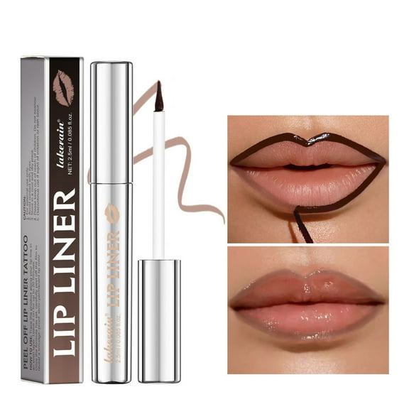 Pointed Peel-Off Lip Liner - Style B - Peel off Lip Liner Stain Liquid Lip Stick Long Lasting Smooth Lipliner Makeup for Women 2.5Ml, 1 Lip Liner, Easter, Wedding Makeup Organizers