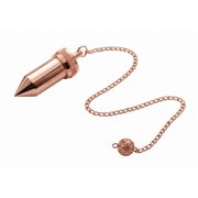 Pointed Pencil Design Copper Metal Cone Shape Openable Dowsing Pendulum For Divination & Spiritual Energy